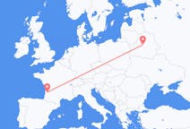 Flyg från Minsk, Vitryssland till Bordeaux, Frankrike
