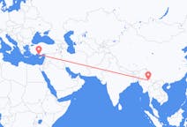 Flights from Lashio, Myanmar (Burma) to Gazipaşa, Turkey