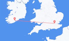 Vluchten van Cork, Ierland naar Londen, Engeland