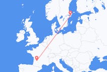 Flyg från Stockholm, Sverige till Bergerac, Frankrike