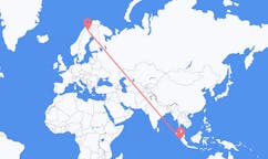 Flights from Padang, Indonesia to Kiruna, Sweden