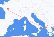 Flyrejser fra Poitiers, Frankrig til Korfu, Grækenland