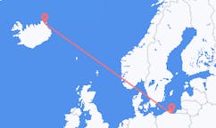 아이슬란드 토르쇼픈에서 출발해 폴란드 그단스크로(으)로 가는 항공편