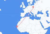 Flug frá Dakar, Senegal til Katowice, Póllandi