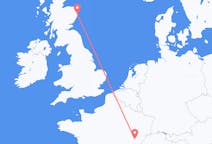 Flyg från Dole, Frankrike till Aberdeen, Skottland