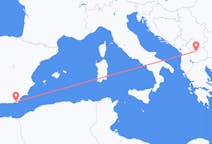 Flyreiser fra Skopje, Nord-Makedonia til Almeria, Spania