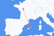 Flyrejser fra Mahon, Spanien til Poitiers, Frankrig
