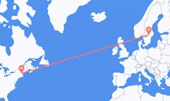 Flyreiser fra Manchester, USA til Oerebro, Sverige
