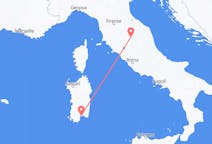 Flyreiser fra Cagliari, Italia til Perugia, Italia