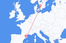 Flights from Angelholm to Barcelona
