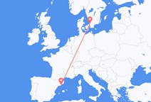 Flyreiser fra Ängelholm, Sverige til Barcelona, Spania