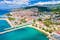 Photo of aerial view of Crikvenica town on Adriatic sea waterfront , Kvarner bay region of Croatia.