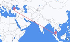 出发地 马来西亚出发地 怡保目的地 土耳其安卡拉的航班
