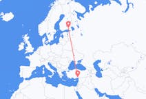 Flights from Adana in Turkey to Lappeenranta in Finland