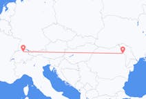 Flyreiser fra Zürich, Sveits til Iași, Romania