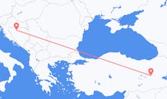 Vluchten van Banja Luka, Bosnië en Herzegovina naar Bingöl, Turkije