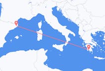 出发地 希腊出发地 卡拉马塔目的地 西班牙赫罗纳的航班