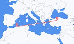 出发地 阿尔及利亚谢利夫目的地 土耳其安卡拉的航班