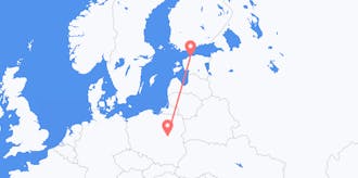 Flights from Estonia to Poland