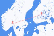 Vols depuis la ville de Jyväskylä vers la ville d'Oslo