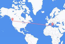 Flyrejser fra Victoria, Canada til Malta, Canada