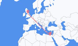 Flyrejser fra Egypten til England