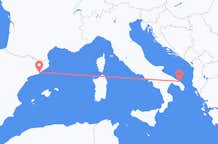 Flyrejser fra Brindisi til Barcelona