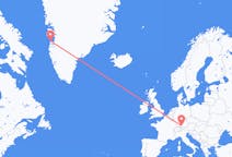 Flyreiser fra Aasiaat, Grønland til Memmingen, Tyskland