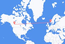 Flyg från Grande Prairie, Kanada till Stavanger, Norge