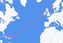 Flyreiser fra Samaná, den dominikanske republikk til Stavanger, Norge