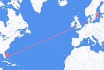 Flyreiser fra Freeport, Bahamas til Visby, Sverige