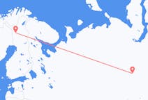 Fly fra Khanty-Mansiysk til Kittilä