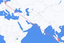 Flyreiser fra Bandar Lampung, Indonesia til Leipzig, Tyskland