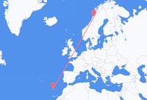Flights from Mo i Rana, Norway to Funchal, Portugal