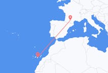 Vluchten van Las Palmas (ort i Mexiko, Veracruz, Tihuatlán), Spanje naar Toulouse, Frankrijk