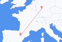 Flyrejser fra Zaragoza, Spanien til Frankfurt, Tyskland