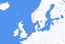 Flug frá Rotterdam, Hollandi til Kristiansund, Noregi