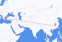 Flüge von Jian, China nach Izmir, die Türkei