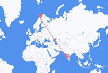 Flyg från Cochin till Kiruna