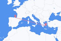 Flyreiser fra Syros, Hellas til Bilbao, Spania