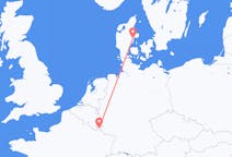 Flyg från Århus, Danmark till Luxemburg, Luxemburg