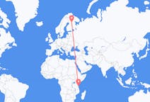 Flights from Zanzibar City, Tanzania to Kuusamo, Finland