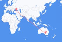 Vluchten van Mildura, Australië naar Samsun, Turkije