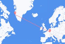 Flug frá Maniitsoq, Grænlandi til Saarbrücken, Þýskalandi