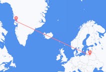 Vluchten van Vilnius, Litouwen naar Qaarsut, Groenland