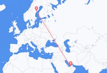 Flyg från Abu Dhabi till Örnsköldsvik
