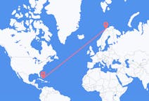 Flyreiser fra Deadman's Cay, Bahamas til Tromsø, Norge