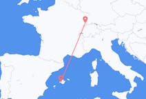 Flights from Palma de Mallorca in Spain to Basel in Switzerland