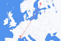Flyg från Tammerfors, Finland till Marseille, Frankrike