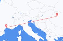 Vluchten van Montpellier naar Cluj Napoca